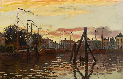 The Port of Zaandam Claude Monet